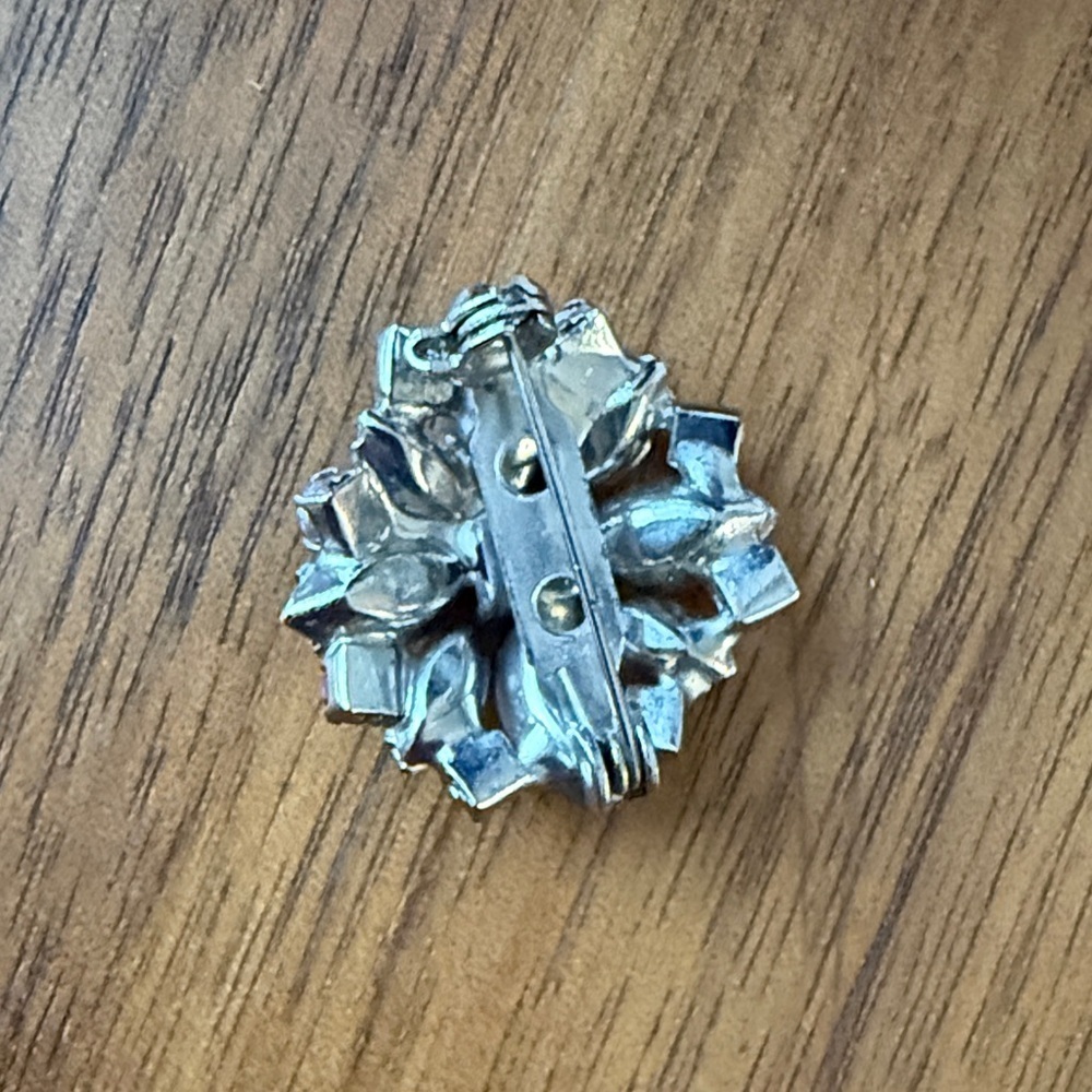 Pink and Purple Rhinestone Brooch - Picture 2 of 4